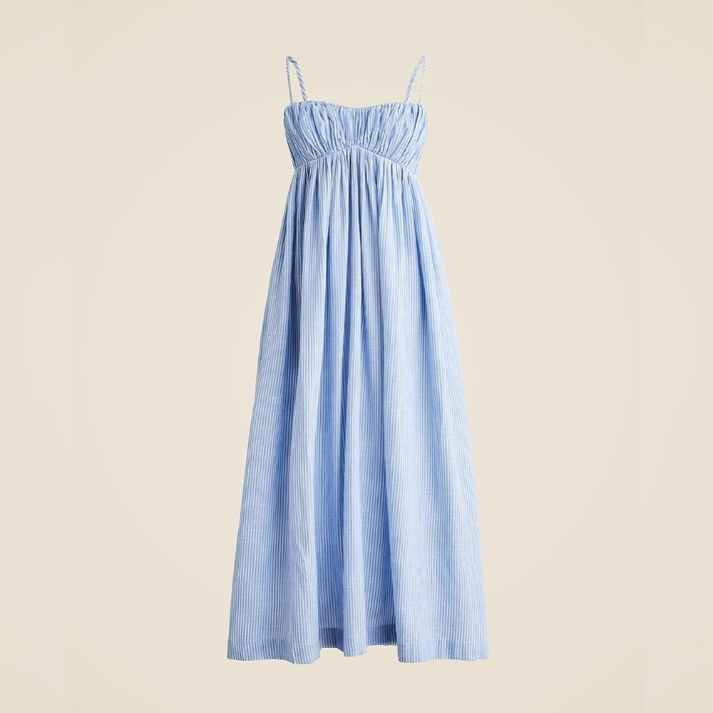 J. Crew Light Blue Strapless Maxi Dress - Picture 2 of 15